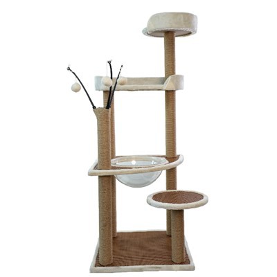 Модерно котешко дърво с хамак